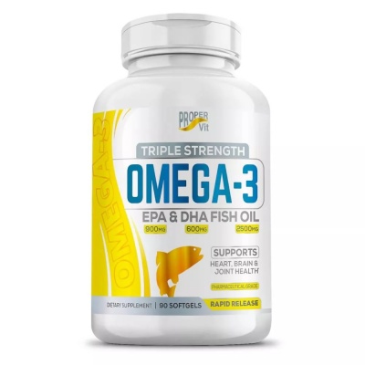  Proper Vit Triple Strength Omega 3 Fish Oil 2500mg EPA 900mg DHA 600 mg 90 