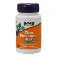 Цинк NOW Zinc Picolinate 50 мг 60 капсул