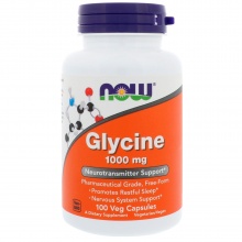 Аминокислота NOW Foods Glycine  1000 мг 100 капсул