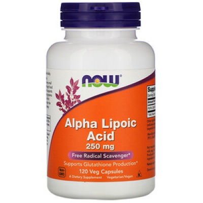 Антиоксидант NOW Alpha Lipoic Acid 250 мг 120 капсул