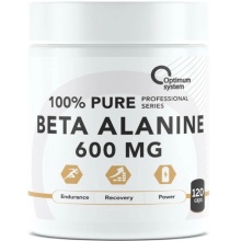 Аминокислота Optimum System Beta Alanine 100% Pure 600 мг 120 капсул