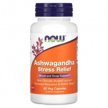 Специальный препарат NOW Ashwagandha Stress Relief 60 капсул