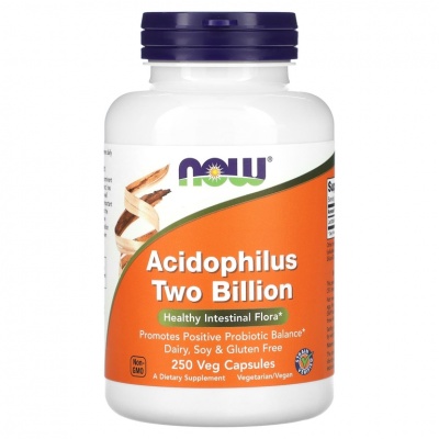 Пребиотик NOW ACIDOPHILUS 2 BILLION  250 капсул