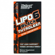  Nutrex Lipo-6 Black Thyrolean 60 