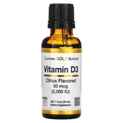 Витамины California Gold Nutrition Vitamin D3 50 мкг 30 мл